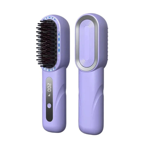 New Wireless Hair Straightener Shrink Design Type-C Straight Hair Comb