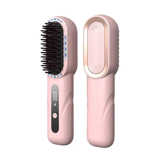 New Wireless Hair Straightener Shrink Design Type-C Straight Hair Comb